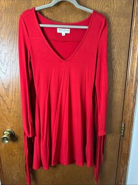 Idyllwind Miranda Lambert Red Fringe Mini Dress Women’s Small Western